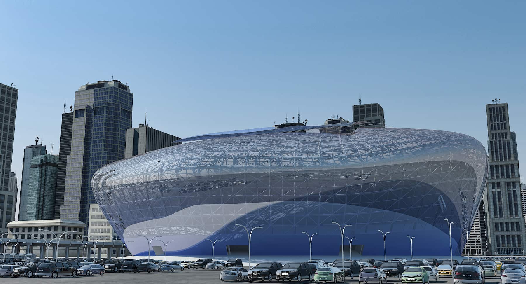 Futuristic Stadium Design by Rémy Trappier - Design Ideas
