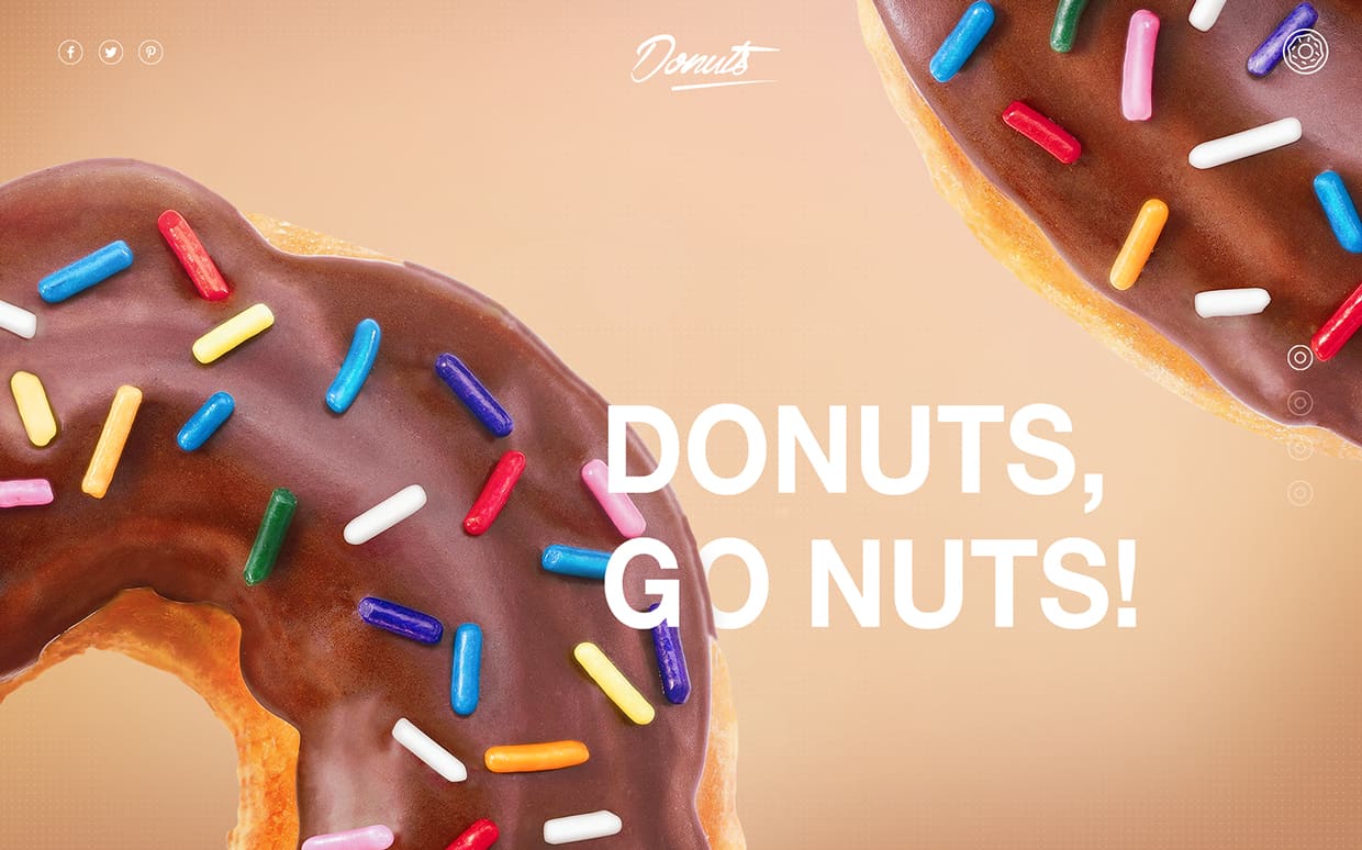 Donuts | Webdesign by Florian Pollet