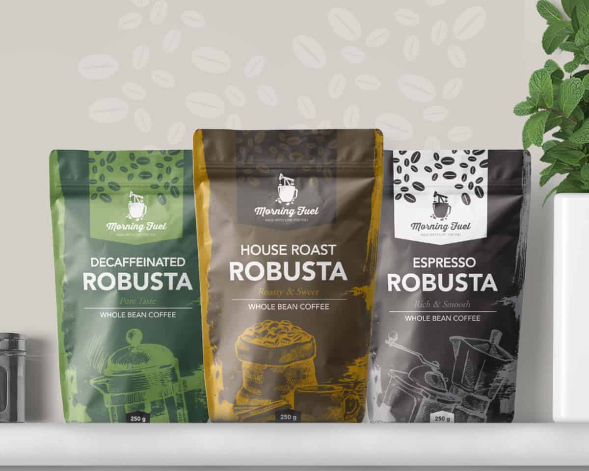 Download Morning Fuel Coffee Packaging - Design Ideas