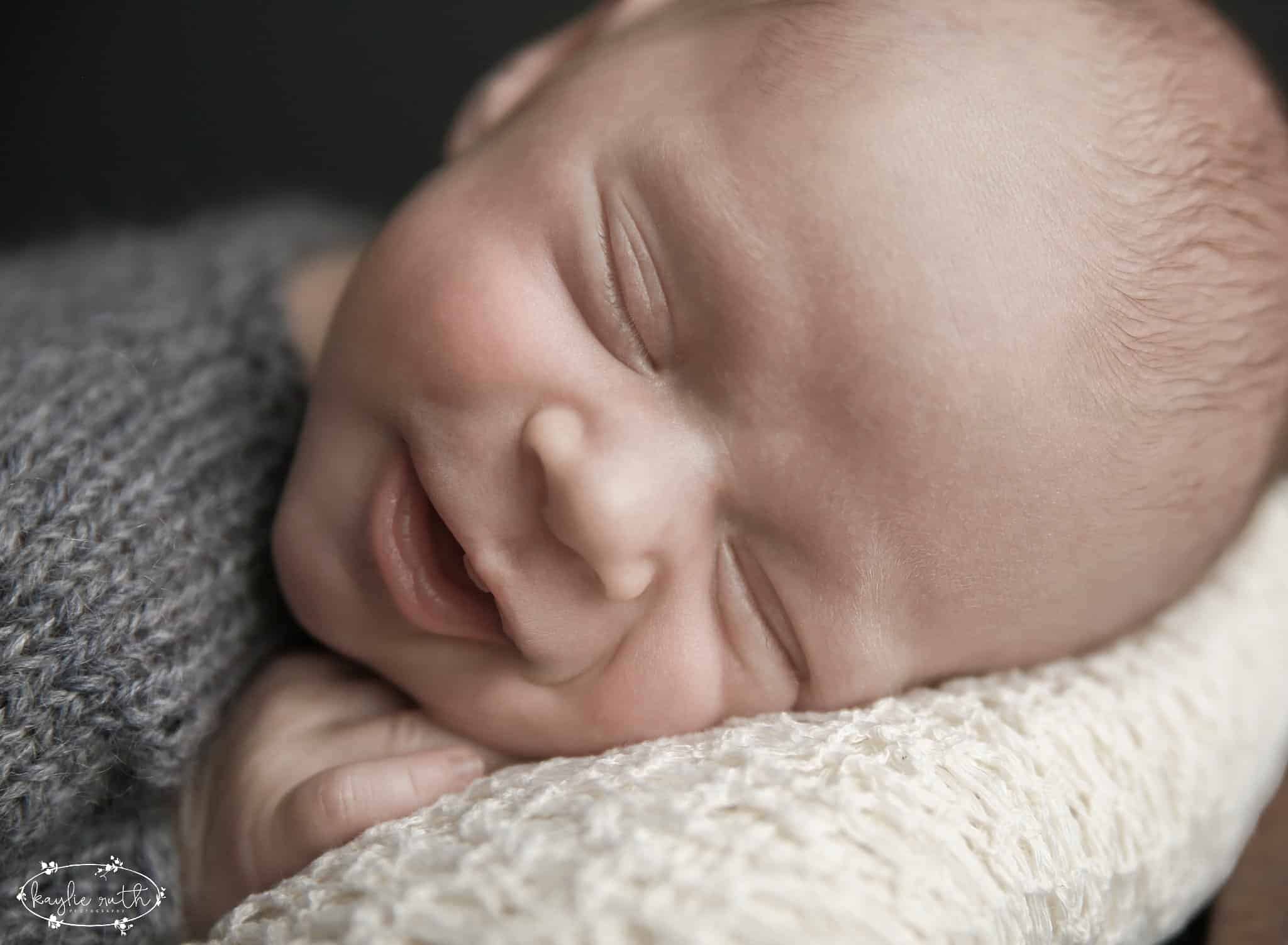 Smiling Newborn Baby Boy