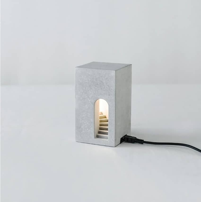 Glimmer-Concrete Spiral Stair Lamp