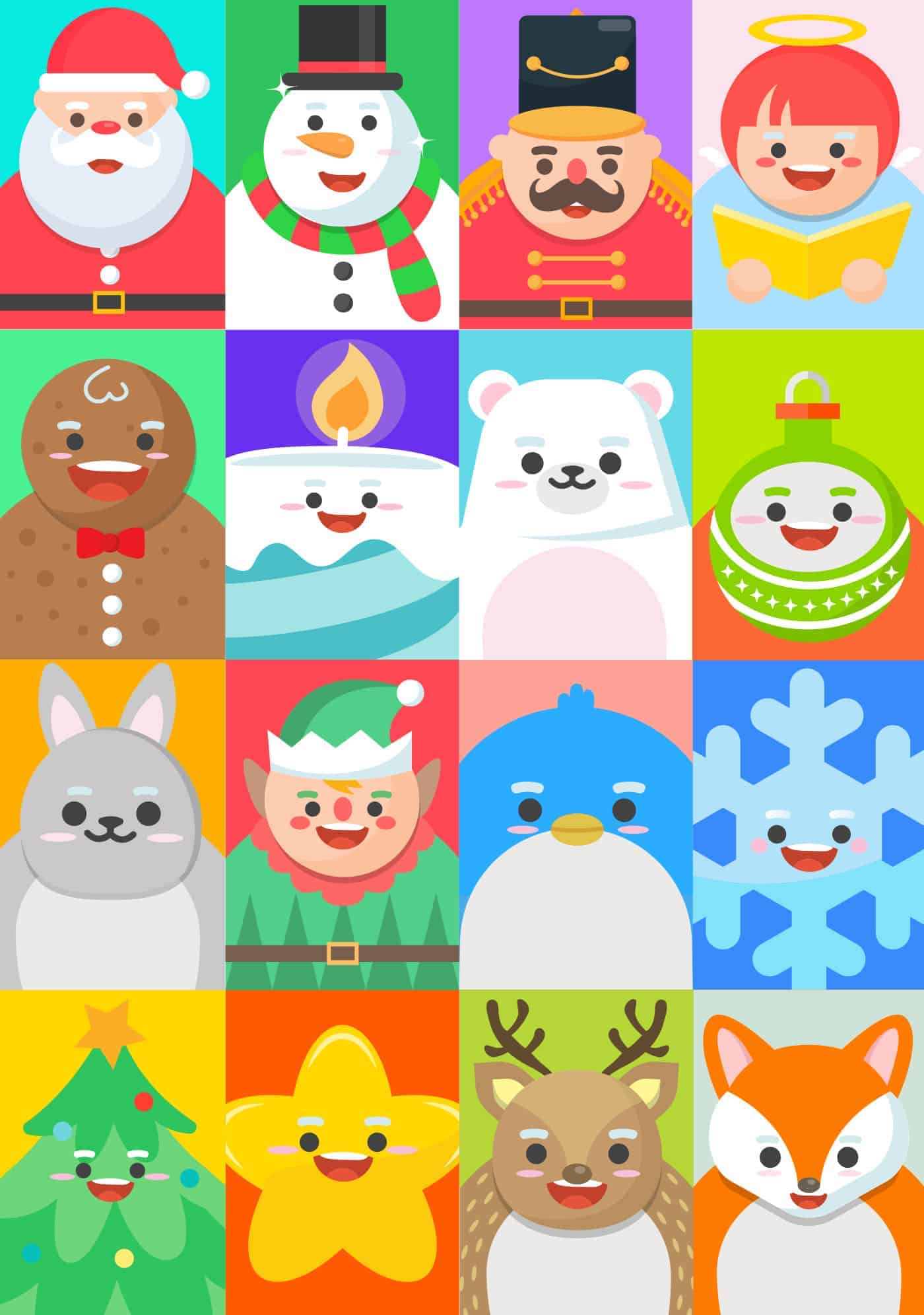 Xmasland Christmas Characters Design , Design Ideas