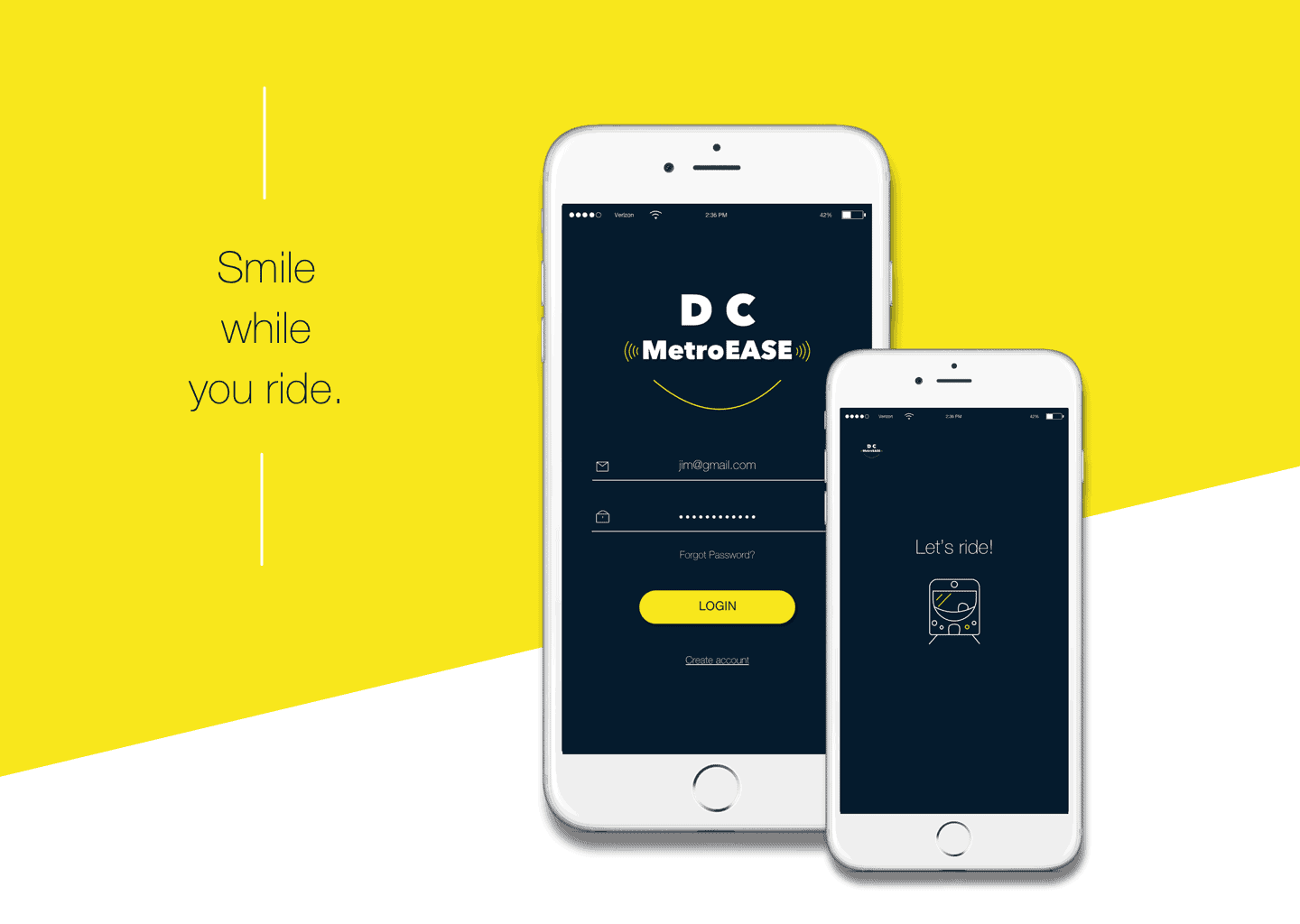 DC MetroEASE Mobile App Design Ideas