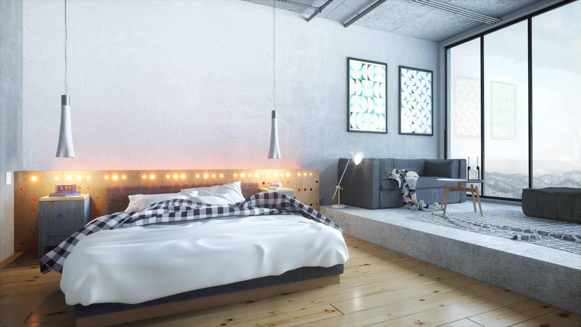 Industrial Bedroom - Design Ideas