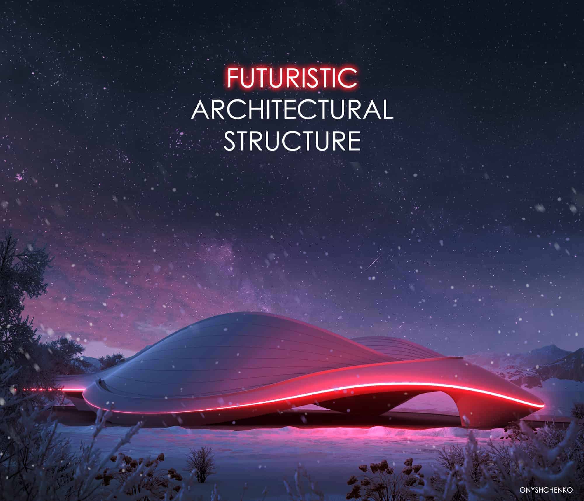 CGI: Futuristic Architectural Structure