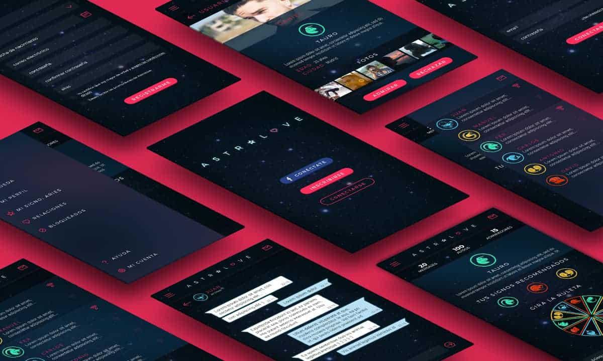 Astrolove App design Design Ideas